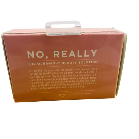 Shine by Night Beauty Boost Hydrating Satin Pillowcase King Size Pillow NEW - Picture 3 of 6